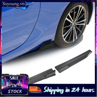 soyoung banapoy Bộ khuếch tán cánh bên váy 560mm Bộ chia Rocker trái phải Bộ khuếch tán Winglet Cánh gió Bộ chia mở rộng Canard cho hầu hết các loại xe (Đen bóng)
