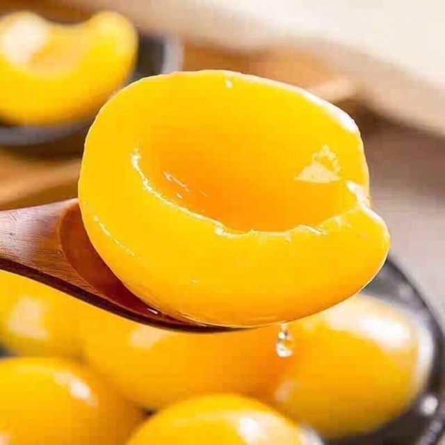 Đào Bổ Đôi Ngâm Siro Hiệu Rhodes Hộp 825g Topping Thơm Ngon Giòn Cho Pha Chế Trà Đào, Decor Bánh