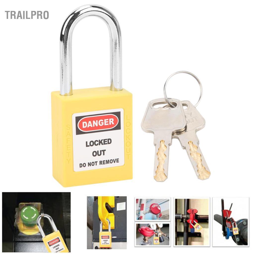 TrailPro Ổ khóa an toàn cách nhiệt TrailPro 38mm Loto được thiết kế cho sản xuất máy móc và thiết bị hạng nặng (Vàng)