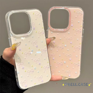 Áp dụng cho IPhone 17 16 15 14 13 12 11 Pro Max XR XS MAX 78PLUS Bowknot đầy màu sắc sao điện thoại trường hợp mềm