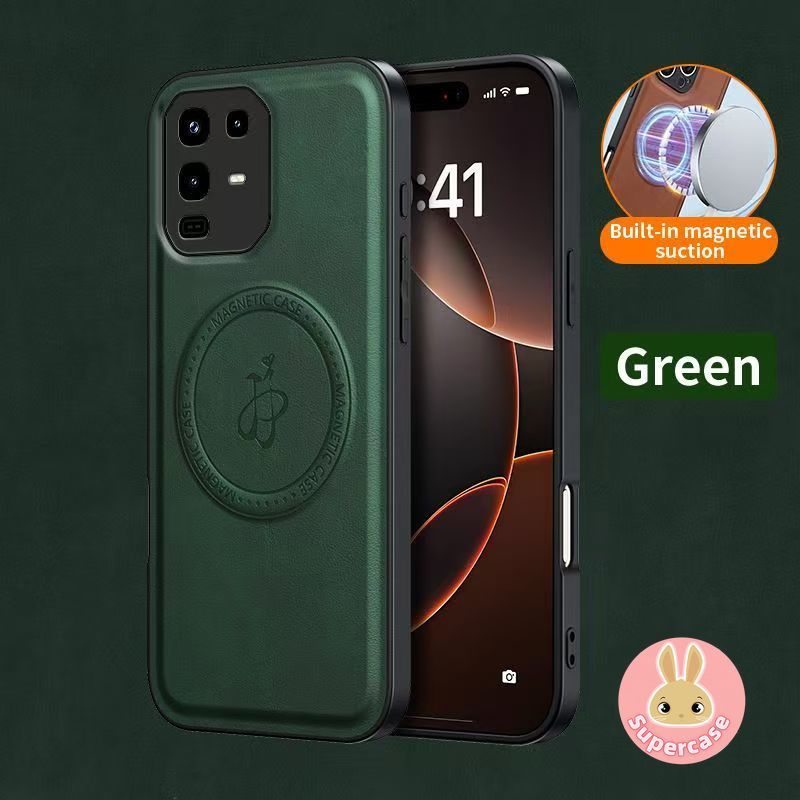 Ốp Điện Thoại Da Từ Tính Cao Cấp Cho Honor 400 200 Pro Lite Smart Magic 8 7 6 5 Lite Pro 5G 4G Vỏ Sạc Không Dây Sang Trọng Đơn Giản Mềm Mại Kinh Doanh