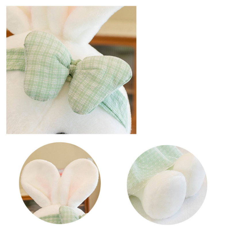 Thú nhồi bông thỏ dễ thương - 33cm, mặc váy, mềm mại bồng bềnh, trang trí nhà cửa, quà sinh nhật