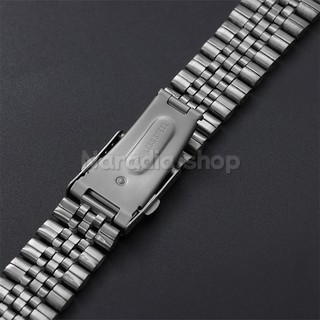 Dây đeo đồng hồ cổ điển bằng thép không gỉ 18-22mm dành cho doanh nghiệp Dây đeo đồng hồ bền 5 hạt để thay thế cho nam nữ Dây đeo cổ tay