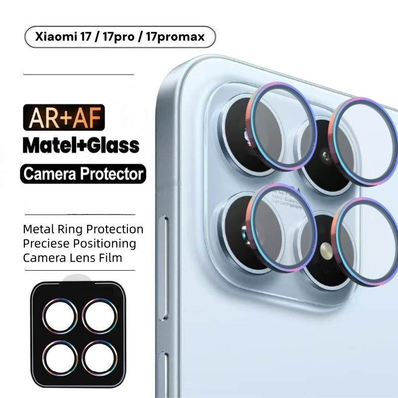 Dành Cho Xiaomi 17Pro 17 17ProMax Điện Thoại Camera Bảo Vệ Ống Kính Vòng Dành Cho Xiaomi 17 Pro Max Hợp Kim Nhôm Bảo Vệ Kính Cường Lực Ống Kính Phim