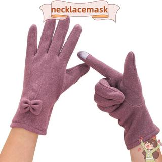 Găng tay mùa đông NECKLACEMASK, Găng tay màn hình cảm ứng ấm áp sang trọng, Màn hình cảm ứng chống lạnh Găng tay lái xe chống gió dành cho nữ