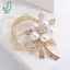 Mới Bán Chạy Hoa Ngọc Trai Bustling Thời Trang Ngọc Trai Cao Cấp Kim Cương Giả Vòng Hoa Thổ Cẩm Corsage Phụ Kiện Nữ
