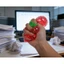 Đồ chơi bóp giác quan căng thẳng Life Like Strawberry với chuyển động hạt dịu nhẹ