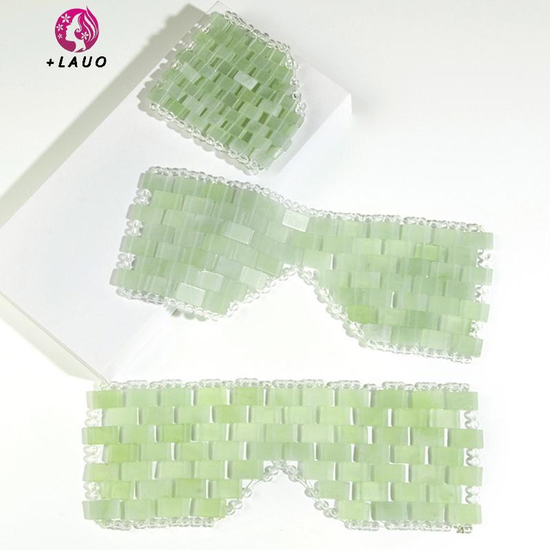Springevenstar Mặt nạ ngọc bích làm mát thư giãn mắt, máy mát xa ngủ, dụng cụ chăm sóc mặt nạ