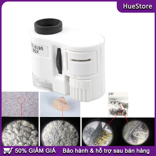 Kính lúp có đèn UV 60X kiểm tra tem mác hàng hóa Kính lúp kẹp điện thoại، Phóng To 60X،Có đèn LED trợ sáng