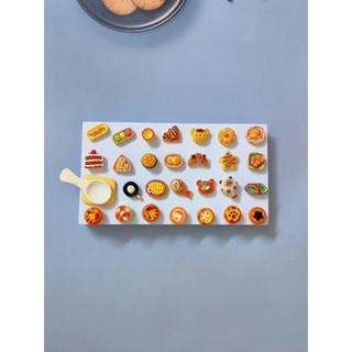 Set Charm Đồ Ăn Cute Kawaii Mini – Charm Bánh Kẹo Trà Sữa Pizza Hamburger Phụ Kiện Trang Trí Dép Dép Sục