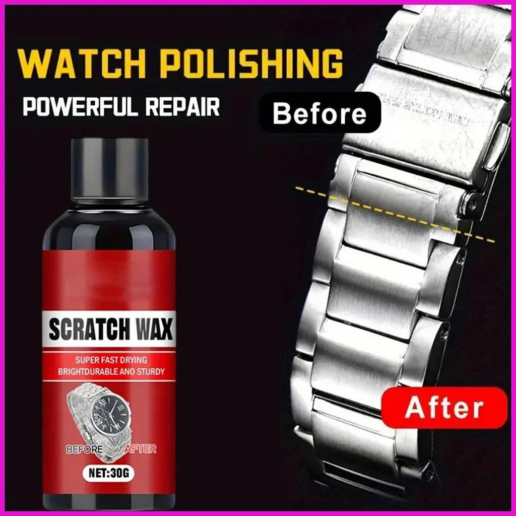 Bộ đánh bóng đồng hồ 30ml kèm bọt biển, giải pháp sửa chữa cho thép không gỉ và kim loại