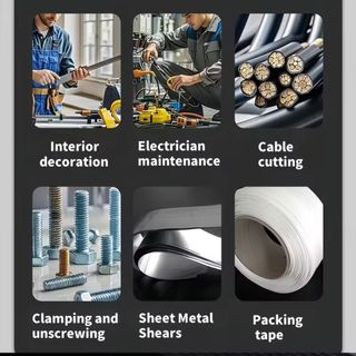 Kéo sắt YSANH, Tay cầm công thái học hạng nặng Máy cắt kim loại công nghiệp, Tay cầm chống trượt Chống rỉ sét Dây có độ cứng cao