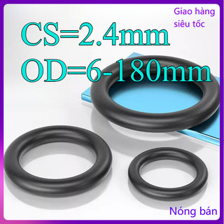 Vòng đệm cao su oring/ gioăng NBR CS==2.4mm Vòng chữ  OD6-180mm [JYD-ZZ-Z]