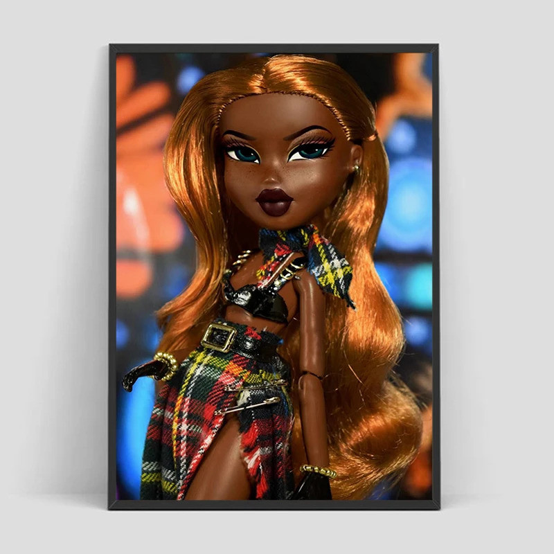 P8NT Hoạt Hình B-Bratz Búp Bê Poster Trang Trí Nhà Cửa Trang Trí In Áp Phích Cho Trang Trí Tường Nghệ Thuật Tranh Canvas
