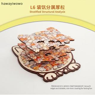 [HAW] 1 Bộ Ghép Hình Giảm Căng Thẳng Động Vật Chó Mèo Chủ Đề Gấu Hoạt Hình Đồ Chơi Xếp Hình Bằng Gỗ Để Trang Trí Nhà Đồ Chơi Giáo Dục Vui Nhộn Quà Tặng VN