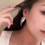 Bông tai dài thanh lịch hoa Zircon nhẹ sang trọng