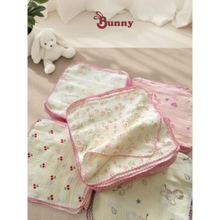 Gói 5 khăn sữa xô Muslin 2 lớp kích thước 30x30cm mềm thấm hút tốt cho bé Bubbybaby-GV