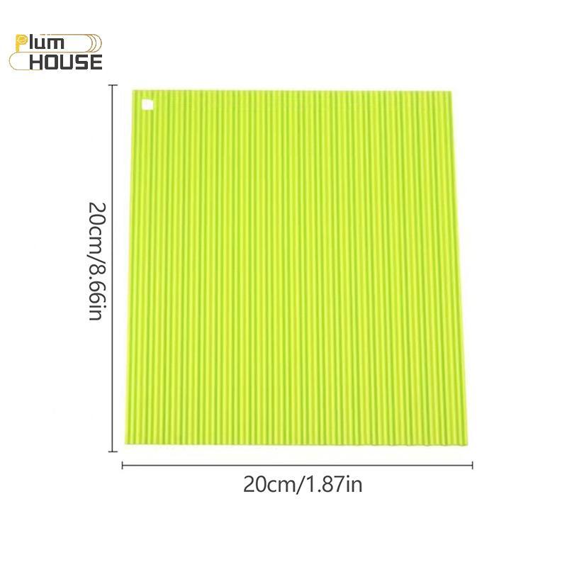 PlumHOUSE Thảm silicon cán tre giả, chống dính, bền, tái sử dụng, dùng làm sushi cuộn