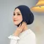 Ống Hijab tức thì PYCOU, Áo thun Cotton co giãn bên trong Hijab, Lỗ tai trơn Mũ trùm đầu rắn Tudung dành cho nữ