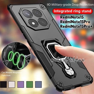 Ốp Lưng Cứng Chống Sốc Sang Trọng Cho Redmi Note 15 Pro Plus 15Pro + 2026 Ốp Điện Thoại Cho Note15 Note15Pro 5G 4G PC Ốp Lưng Bảo Vệ Chịu Lực Rugger Vòng Giá Đỡ Ốp Lưng Vỏ