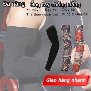 Musiон Tay áo chống nắng dài tay hình xăm dành cho nam, bảo vệ khỏi tia UV mùa hè