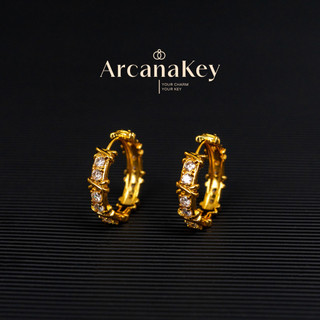 Bông Tai Hình Tròn Sáng Bóng ArcanaKey - Thiết Kế Tối Giản, Linh Hoạt Cho Mọi Ngày