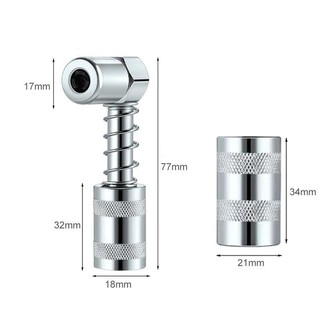 Đầu nối bơm mỡ 90 độ chuyên nghiệp phụ kiện bôi trơn tự động, Khớp Vòi Phun, Khớp Nối 90°, Công Cụ Lắp Ráp Mỡ