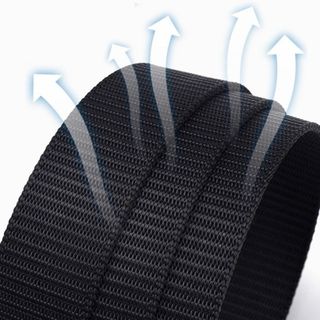 Thắt lưng bện WKPFR893 - Dây vải nam dành cho hàng ngày, thiết kế sang trọng và khóa tự động tiện lợi
