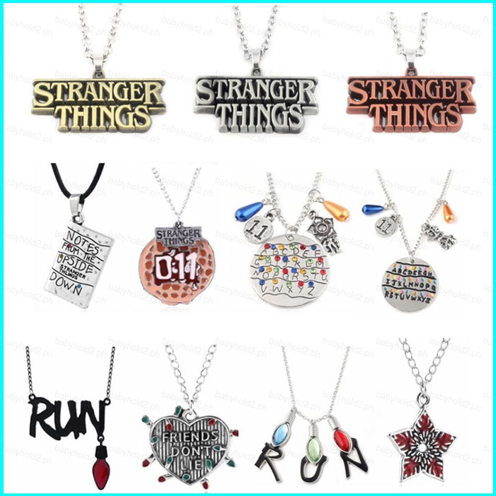 Vòng cổ Stranger Things với bảng chữ cái tiếng Anh, phù hợp cho Eleven và Demogorgon themed, trang sức thời trang đa năng
