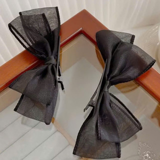 KẸP NƠ CÀI TÓC ĐEN TRẮNG TINH TẾ PHỤ KIỆN GIÚP LÊN HÌNH SANG KHI CHỤP ẢNH TẾT ÁO DÀI KỈ YẾU