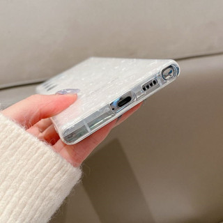 Lấp Lánh Dream Shell Đá Cẩm Thạch Ốp Lưng Điện Thoại Samsung s26 S25 S24 S23 S22 Ultra S21 Plus S20 FE S10 Note 20 10 Vỏ Silicon Mềm