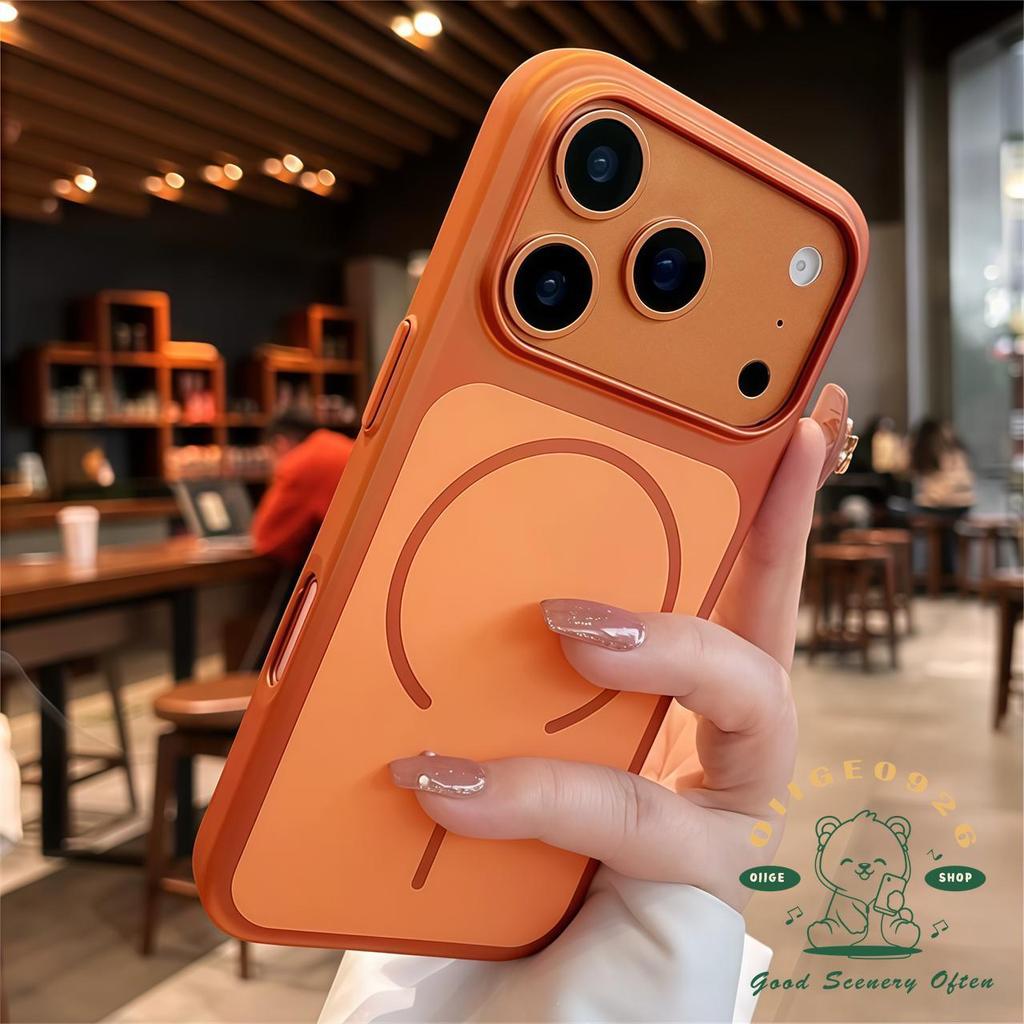 【 Ốp lưng iPhone17 】 Vỏ điện thoại từ tính siêu mỏng mờ lỏng iphone 17 Pro Max 16 15 14 13 12 cho vỏ iPhone Vỏ cứng PC chống sốc