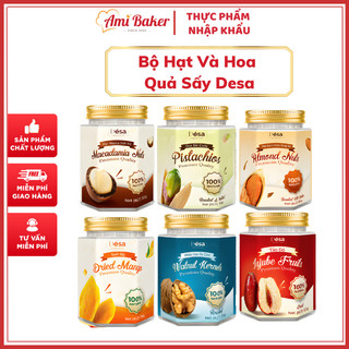 Bộ Hạt Dinh Dưỡng Và Hoa Quả Sấy Desa Lọ Nhựa Lục Giác - Giữ Trọn Hương Vị Tự Nhiên