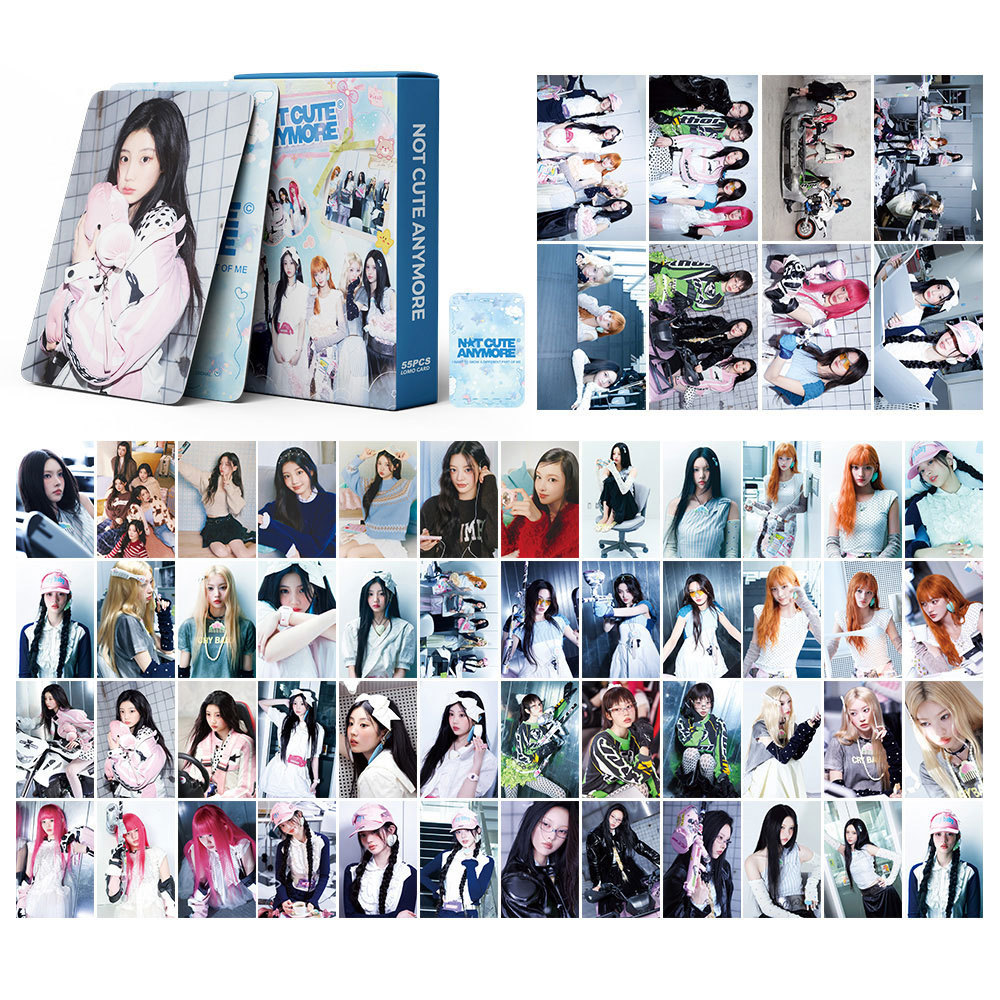 55 Cái / hộp ILLIT Sunday Morning Lomo Cards KHÔNG DỄ THƯƠNG MỚI