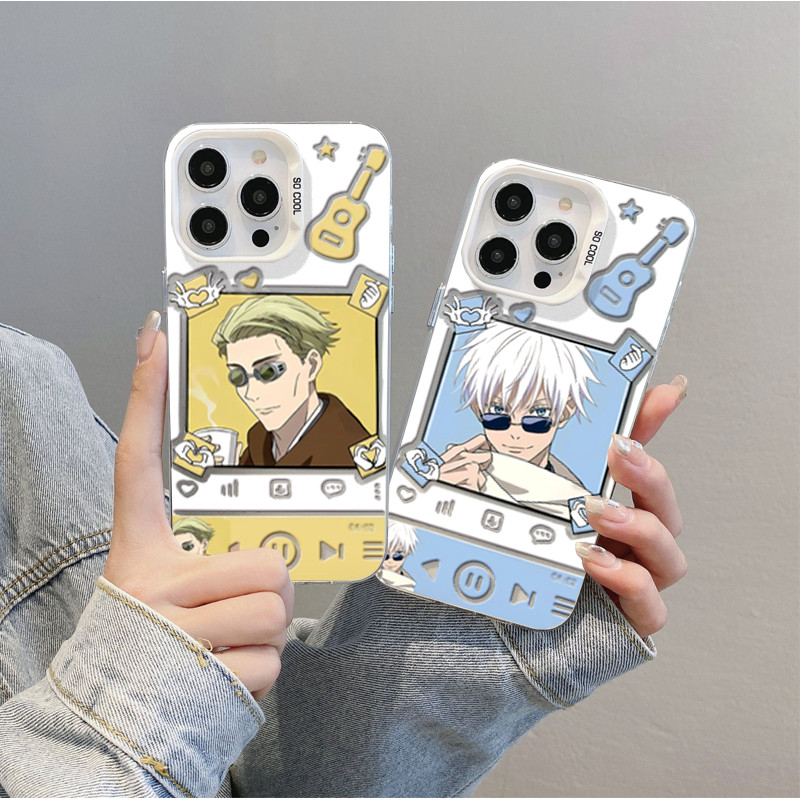 Ốp Lưng Điện Thoại iPhone 14 Plus 13 12 Pro Max Mini Shell Matte Anime Jujutsu Kaisen Cứng Laser IMD