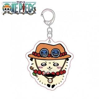 Chiikawa-Một mảnh Khỉ Luffy Roronoa Zoro, móc khóa acrylic anime, phụ kiện trang sức, charm