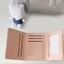 Túi đựng thẻ tiền mặt YOI Trifold Ví nhỏ gọn Ví da PU Ví ngắn mỏng