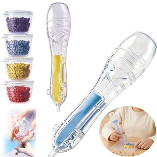FEASTLY Perler Hạt Bút, Hạt Cầu Chì 2.6mm Tự Động Perler Hama Hạt Bút, Sáng Tạo DIY Hạt Thủ Công Dự Án Báo Chí Cầu Chì Nhanh Hạt Bút Quà Tặng Trẻ Em