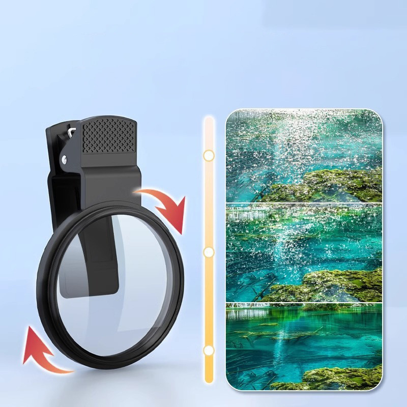 Bộ lọc phân cực ống kính chụp ảnh di động Clip-on Bộ lọc phân cực HD chống phản chiếu cho máy ảnh điện thoại