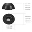 GODD 4 Cặp Tai Nghe Nhét Tai In-Ear Đầu Bọt Biển Mềm Tai Phụ Kiện Cho Tai Nghe Pro3 Eartips