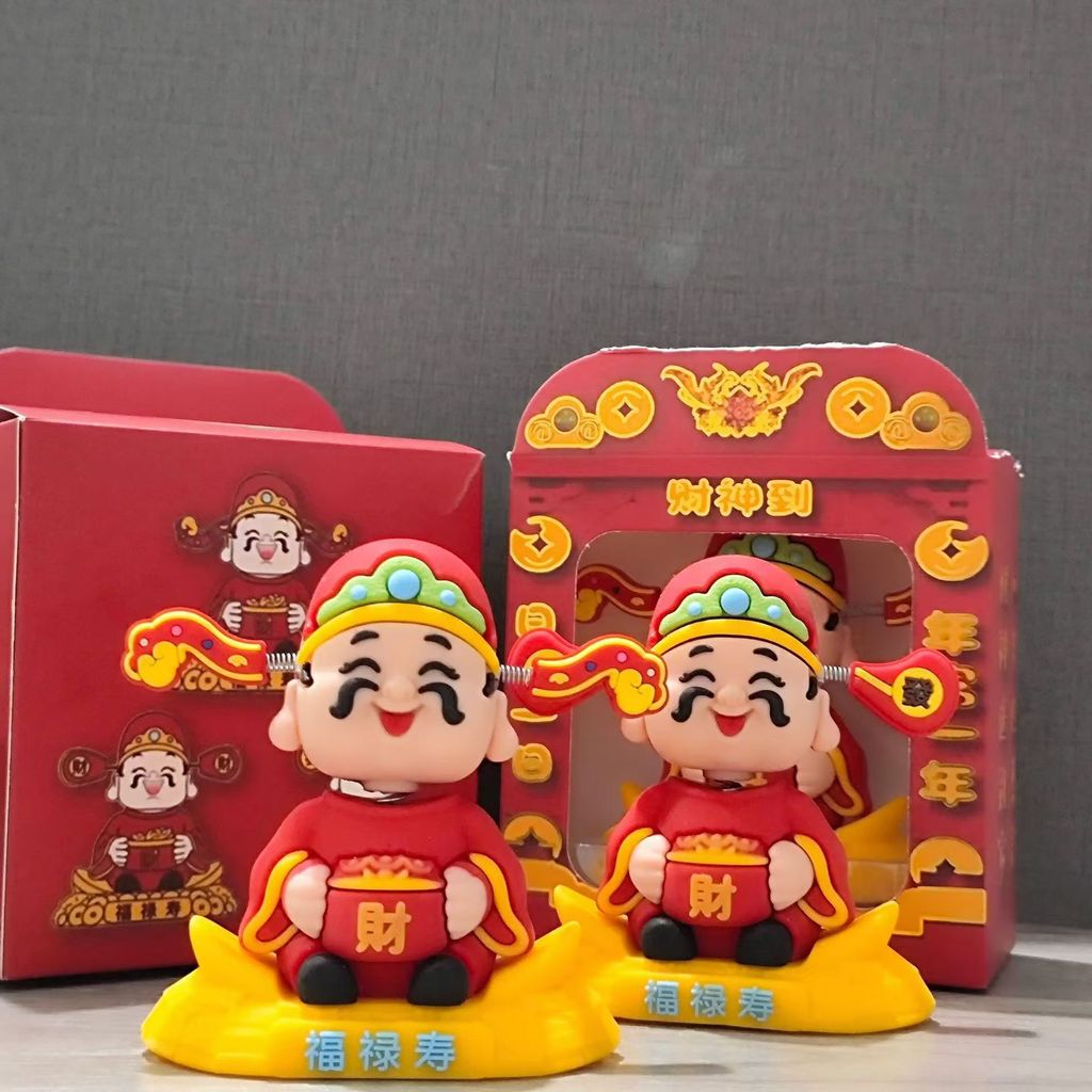 Thần Tài Đồ Trang Trí Ô Tô May Mắn Đồ Trang Trí Thần Tài Nhỏ Cổ Tích Để Bàn Đồ Trang Trí Văn Phòng Hoạt Hình Sáng Tạo Dễ Thương KZK5