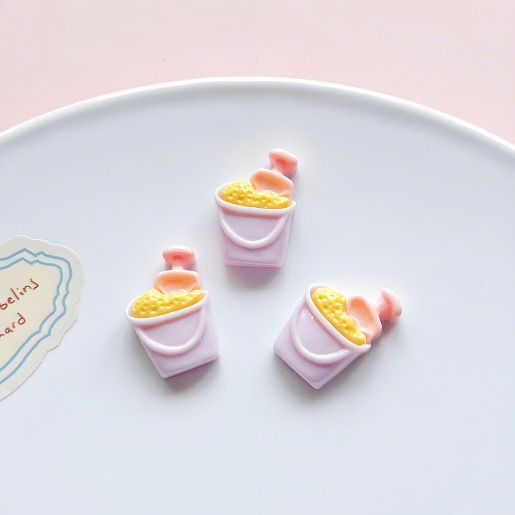 Set Charm Biển Mùa Hè Pastel Cute – Sao Biển, Vỏ Sò, Cá Heo, Dừa, Phao Bơi, Kem, Nắng – Charm Gắn Dép Dễ Thương