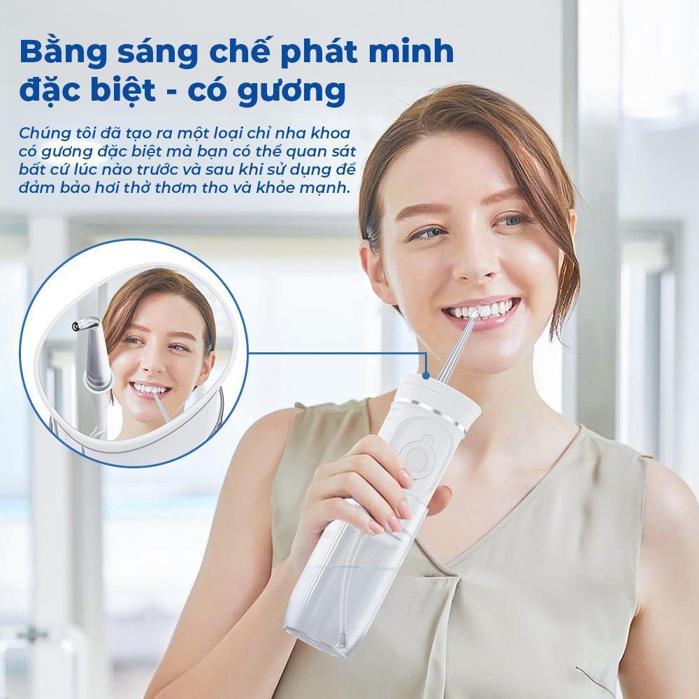GOKOCO Máy tăm nước 4 Đầu Phun Nhỏ Gọn Du Lịch 150ml Dành Cho Người Niềng Răng & Nướu Nhạy Cảm | BigBuy360 - bigbuy360.vn