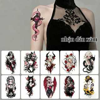 Sticker Xăm Tạm Thời, Mẫu Xăm Độc Đáo, An Toàn Cho Da, Dễ Dán, Đa Dạng Mẫu, Thời Trang Cá Nhân, Hiệu Quả Lâu Dài