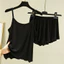 Modal Nhỏ Sling Bộ Đồ Ngủ Nữ Mùa Hè Mỏng Quần Short Sinh Viên Thường Ngày Nhà Quần Áo Ice Silk Vest Bộ Hai Mảnh