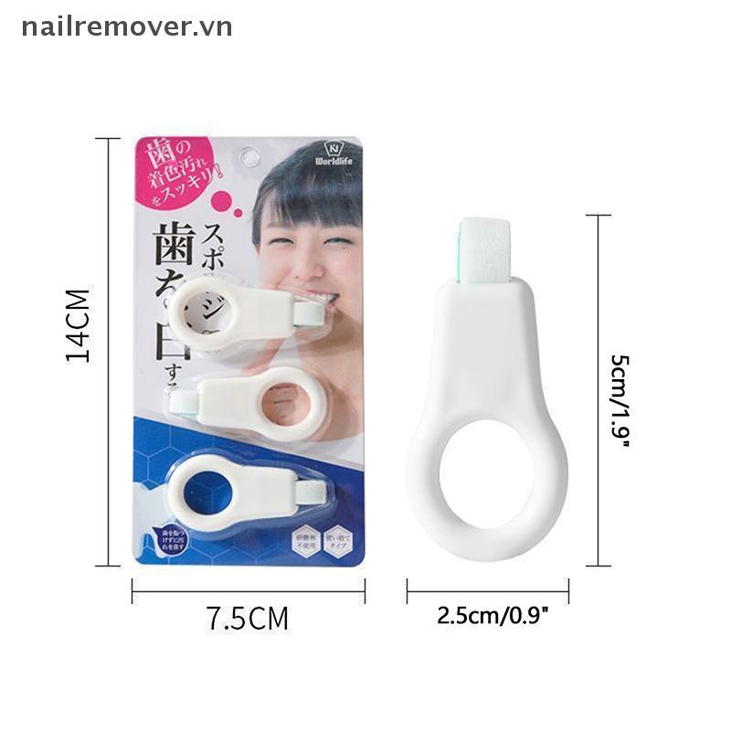 [NR] 3 Cái / bộ Khăn Lau Làm Sạch Răng Trẻ Em Loại Bỏ Tartar Mảng Bẩn Loại Bỏ Nano Tẩy Bọt Biển Tẩy Tế Bào Chết MỚI