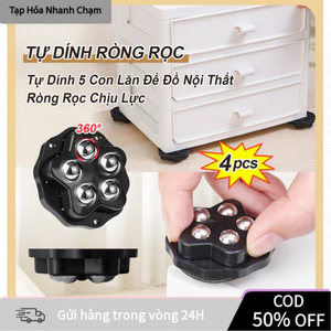 【COD】Bộ bánh xe có bi 4 cái hoàn chỉnh, làm từ thép cứng cáp, chống ăn mòn, dùng được trong nhiều môi trường.