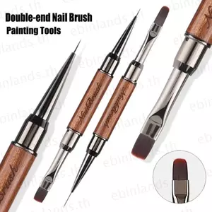 EBINLANDS UV Gel Brush, Liner Brush Acrylic Nail Art Dual End Keo dán móng tay Bút trị liệu bằng ánh sáng, Gel mở rộng bút tranh Công cụ làm móng tay chuyên nghiệp