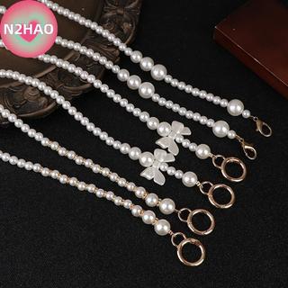 N2HAO Dễ Thương 100-120cm Ví Ngọc Trai Dây Đeo Đính Hạt Dây Xích Thay Thế Túi Ngọc Trai Dây Xích DIY Túi Phụ Kiện Túi Xách n