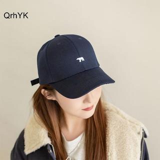 Thời trang mũ bóng chày cotton mùa xuân-hè, thiết kế thêu gấu bắc cực nam nữ